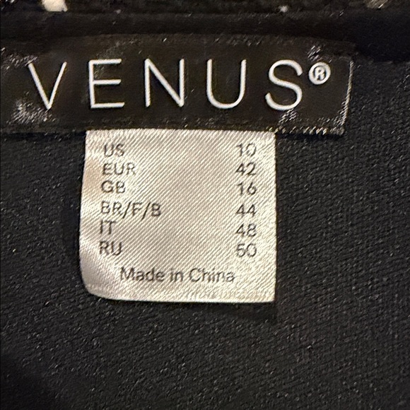 VENUS Black and White Midi Dress - Picture 2 of 6